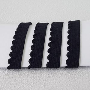 picot elastic 10mm black