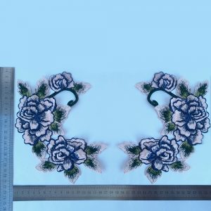 Flower Embroidery Collar Applique