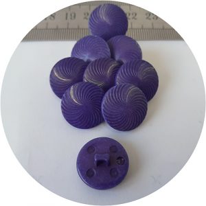 Dress Button 18mm Purple Swirl