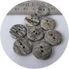 T-Shirt Button Grey Marble 16mm